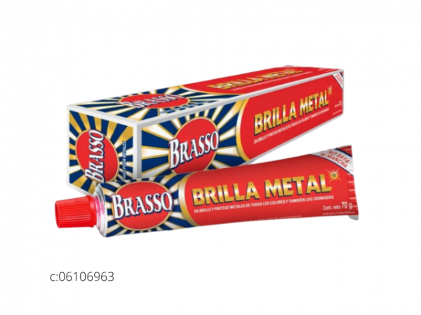 Brasso Pasta para pulir metales 70G