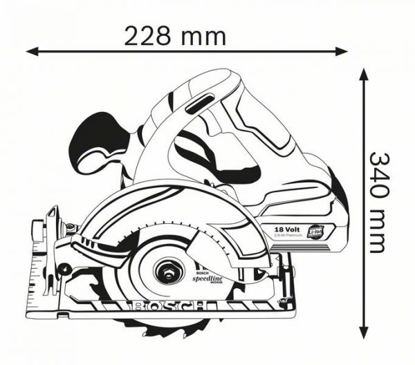 Sierra circular a batería  GKS 18 V-LI (BOSCH)