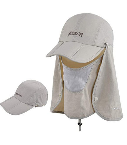 Gorra protectora (Sombrero de pesca) Beige