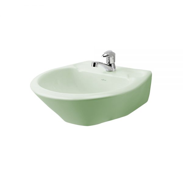 LAVABO CAMPEON VERDE MIST EDESA SIN PEDESTAL