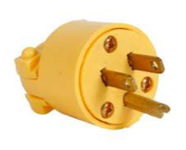 ENCHUFE VINYL 3 PATAS AMARILLO – BRILLUX