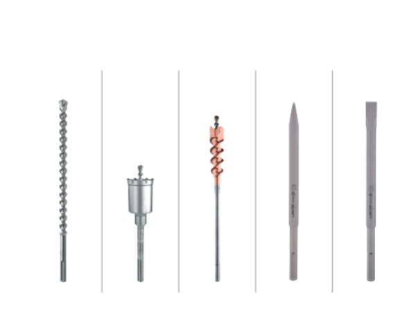 Broca Alpen de percusión SDS-max, coronas de perforar y cinceles