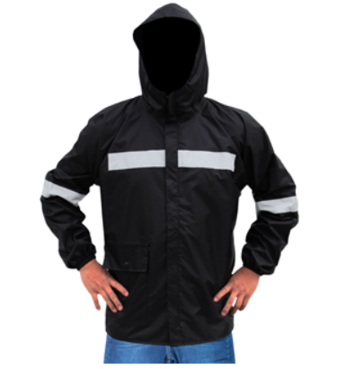 CHAQUETA TELA IMPERMEABLE CADERA CON CINTA REFLECTIVA – PROTECZIONA