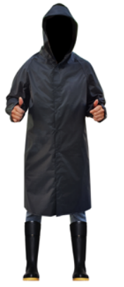 CHAQUETA TELA IMPERMEABLE TRES CUARTOS LLANA – PROTECZIONA