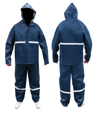 CONJUNTO IMPERMEABLE PVC CON CINTA REFLECTIVA – PROTECZIONA