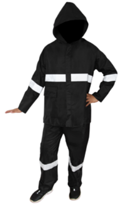 CONJUNTO TELA IMPERMEABLE CON CINTA REFLECTIVA PARA NIÑO/A – PROTECZIONA