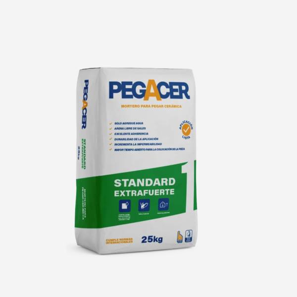 MORTERO STANDARD 25KG CERAMICA PEGACER CONT