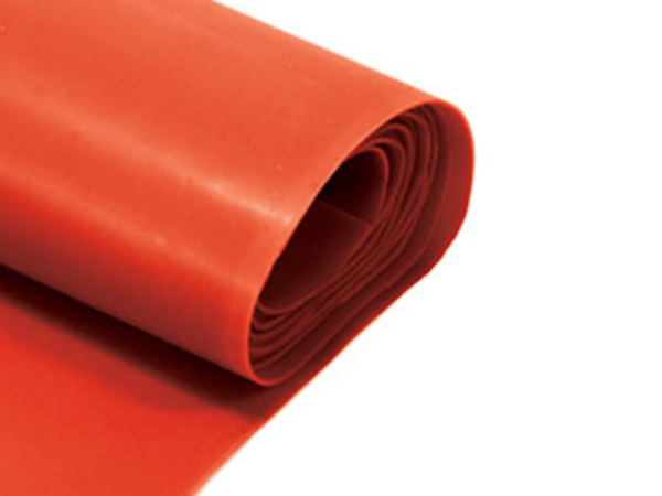 EMPAQUE CAUCHO LONA ROJO 1/4 (PULG) 1.6MM SILICON A.TEMP -40/180°C -870PSI POR METRO