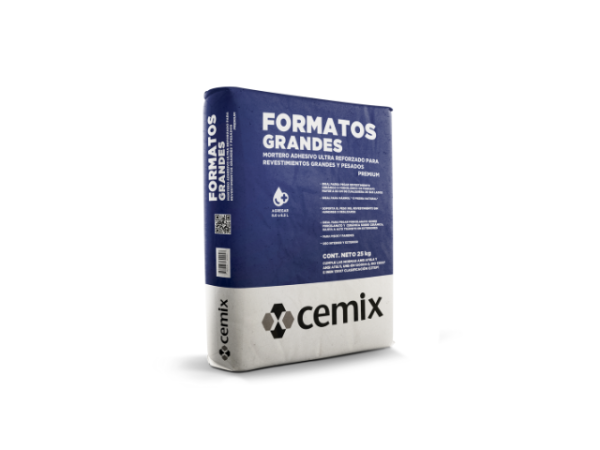 MORTERO ADHESIVO FORMATO GRANDE 25KG CEMIX