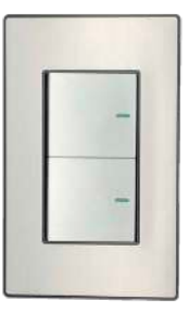 INTERRUPTOR DOBLE NOVO PLATA PLUS – BRILLUX