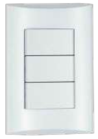 INTERRUPTOR TRIPLE 10A 125/250V BLANCO NOVO – BRILLUX