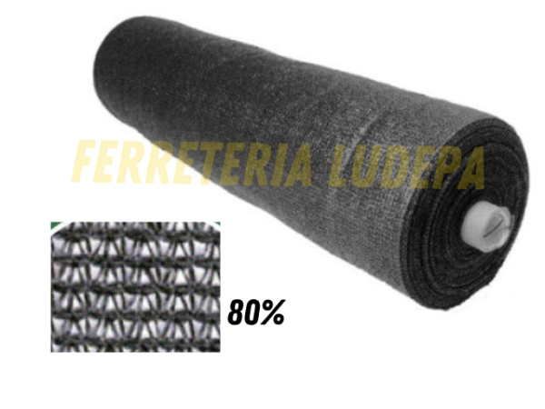 MALLA SARAN R. 80% NEGRO 4.20X100M