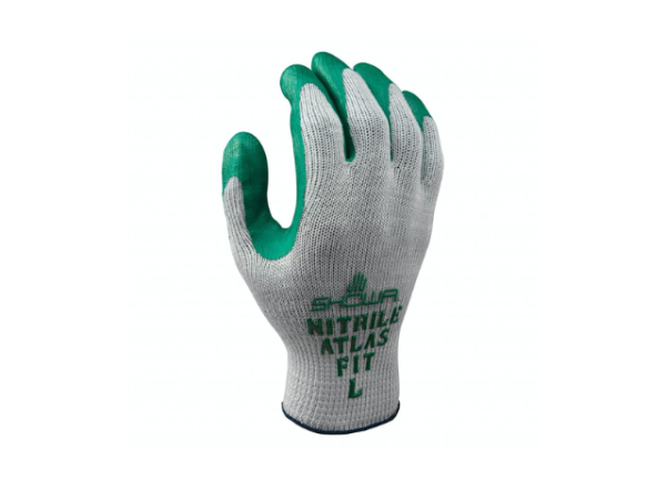 PAR GUANTE PALMA VERDE NITRILO TALLA 9 350RL NITGRIP SHOWA