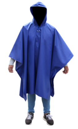 PONCHO TELA IMPERMEABLE PARA ADULTO LLANO – PROTECZIONA