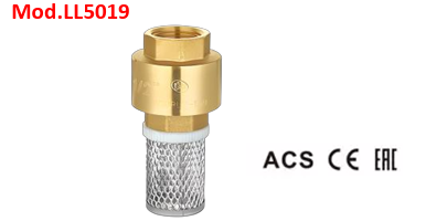 VÁLVULA DE FONDO CON CANASTILLA DE ACERO DN ½” X 4” – DOUBLE LIN