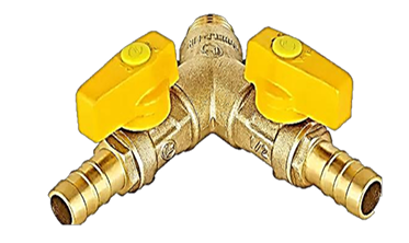 VÁLVULA DE 2 VIAS BOLA PARA GAS M-2 CONECTOR – DOUBLE LIN
