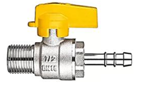 VÁLVULA DE BOLA PARA GAS M-CONECTOR – DOUBLE LIN