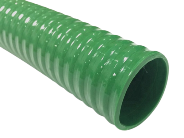 MANGUERA ANILLADA DE PVC REFORZADA VERDE